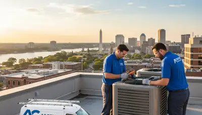 Professional AC repair technician serving Washington DC homes and businesses